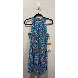 SUNDAY MI AMOR Open Back Floral Mini Dress